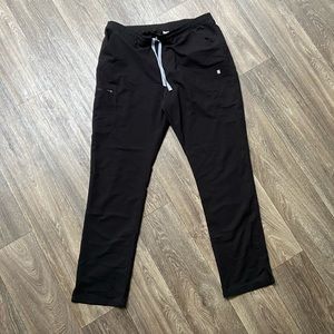 FIGS Yola Skinny Scrub Pants Black XL